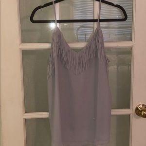 GRAY FRINGE TANK